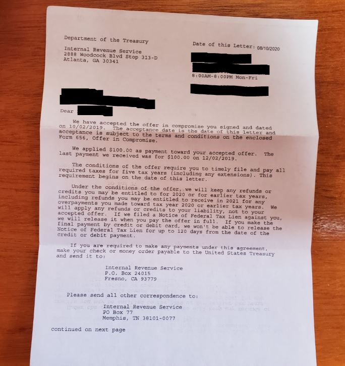 kenny oic letter